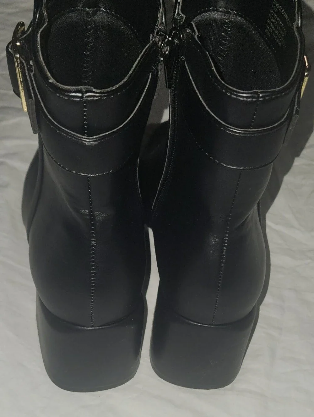 Madden Girl Side Zip Black Ankle Boots Size 10